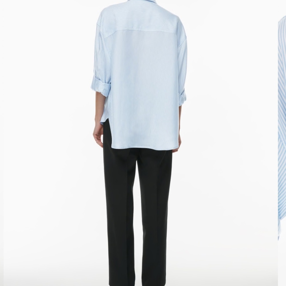 Aritzia Babaton Archive Shirt Size XS Blue Stripe - Picture 5 of 7